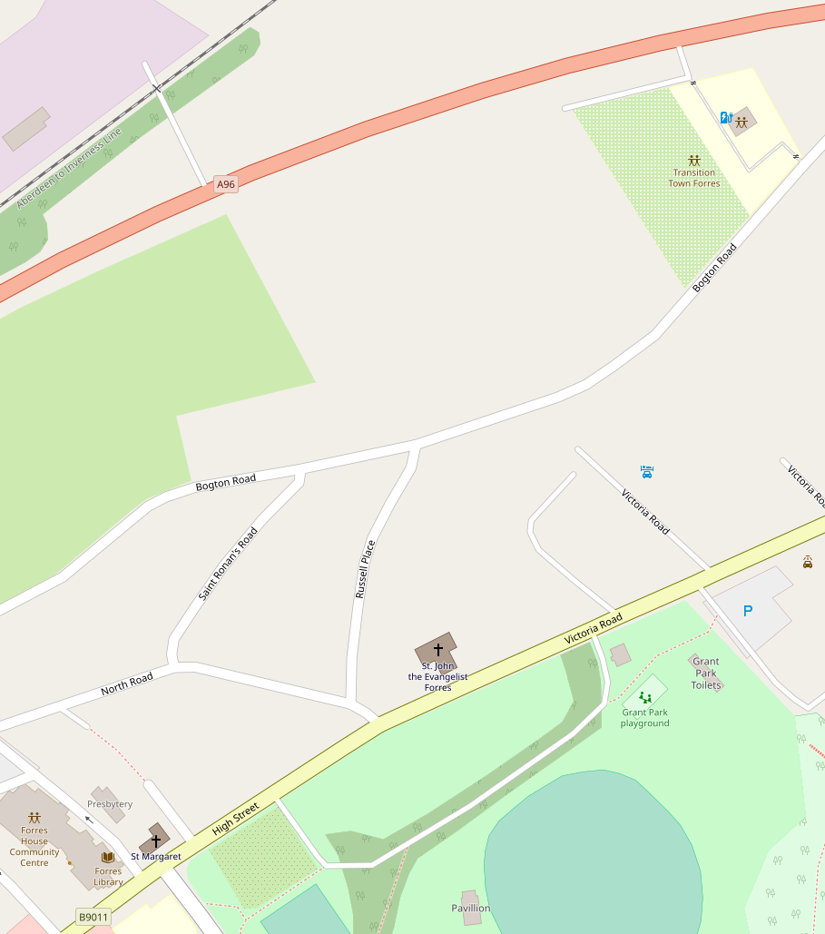 Image: Open Street Map view of the route to TTF.